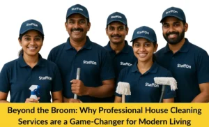 An expert cleaning team delivering top-notch house cleaning service in Calicut for a healthier, fresher home environment.