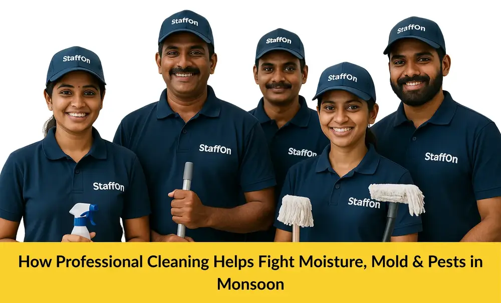 Professional cleaning of home interiors to prevent mold, pests, and moisture during monsoon